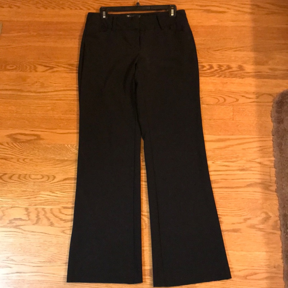 NY & Company size 4 wide leg black suit pants